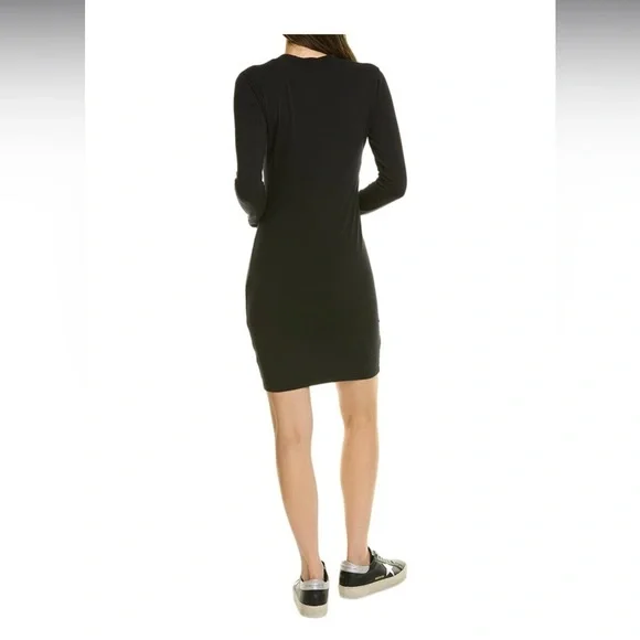 JAMES PERSE Column Midi Dress Black Sz 0/XS Black Minimalist Chic - Picture 3 of 8